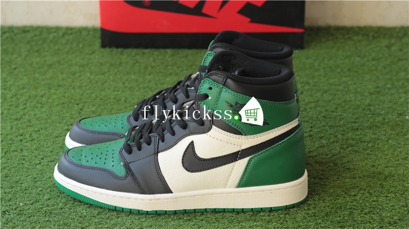 Authentic Air Jordan 1 High OG Pine Green